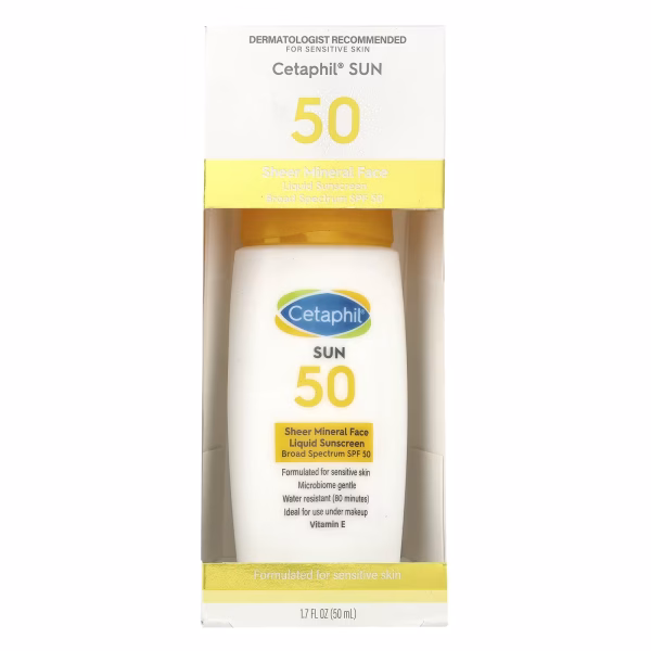 Cetaphil, Sheer Mineral Face Liquid Sunscreen, SPF 50, 1.7 fl oz (50 ml) - Image 2