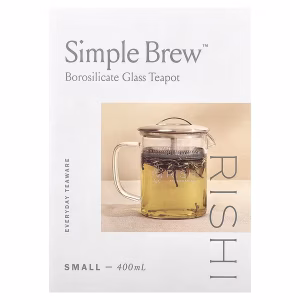 Rishi Tea, Simple Brew, Borosilicate Glass Teapot, 13.5 fl oz (400 ml)