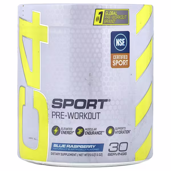 C4 / Cellucor, C4 Sport, Pre-Workout, Blue Raspberry, 7.5 oz (213 g)