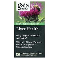 Gaia Herbs, Liver Health, 60 Vegan Liquid Phyto-Caps